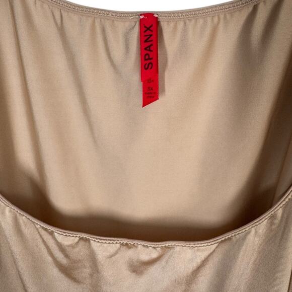 Spanx Underbust Mid Thigh Shaper Nude Beige 3X Shapewear Smoothing Flattering - Picture 3 of 6
